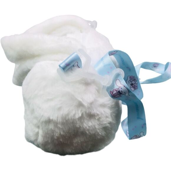 NEW Cinamoroll White Plush Shoulder Crossbody Handbag - Picture 9 of 12